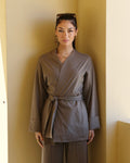 Comfort Mode Set Open Blouse