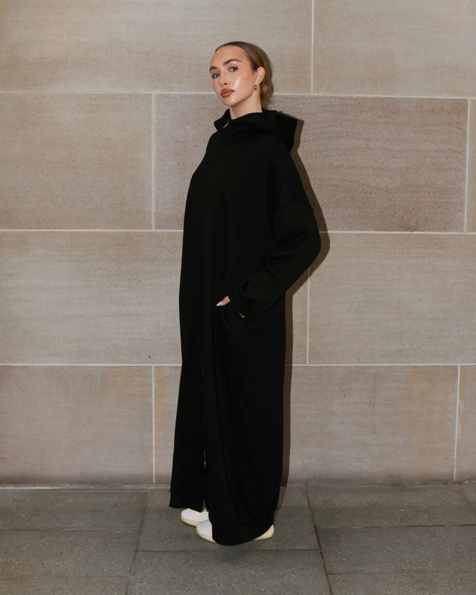 Serenity Maxi Jacket Black