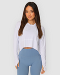 Dynamic Seamless Cropped Long Sleeve Top